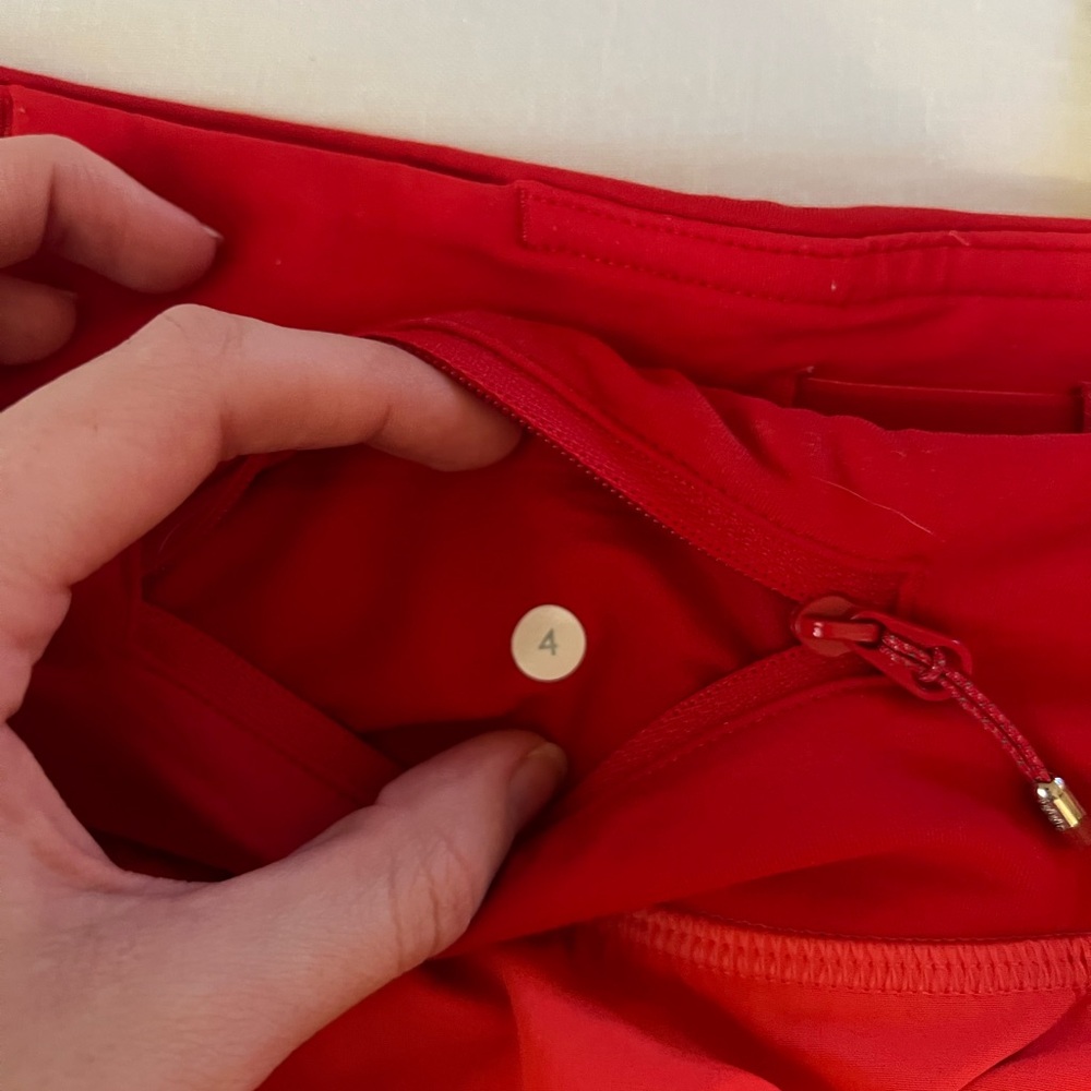 Red Lululemon Shorts - Picture 4 of 4